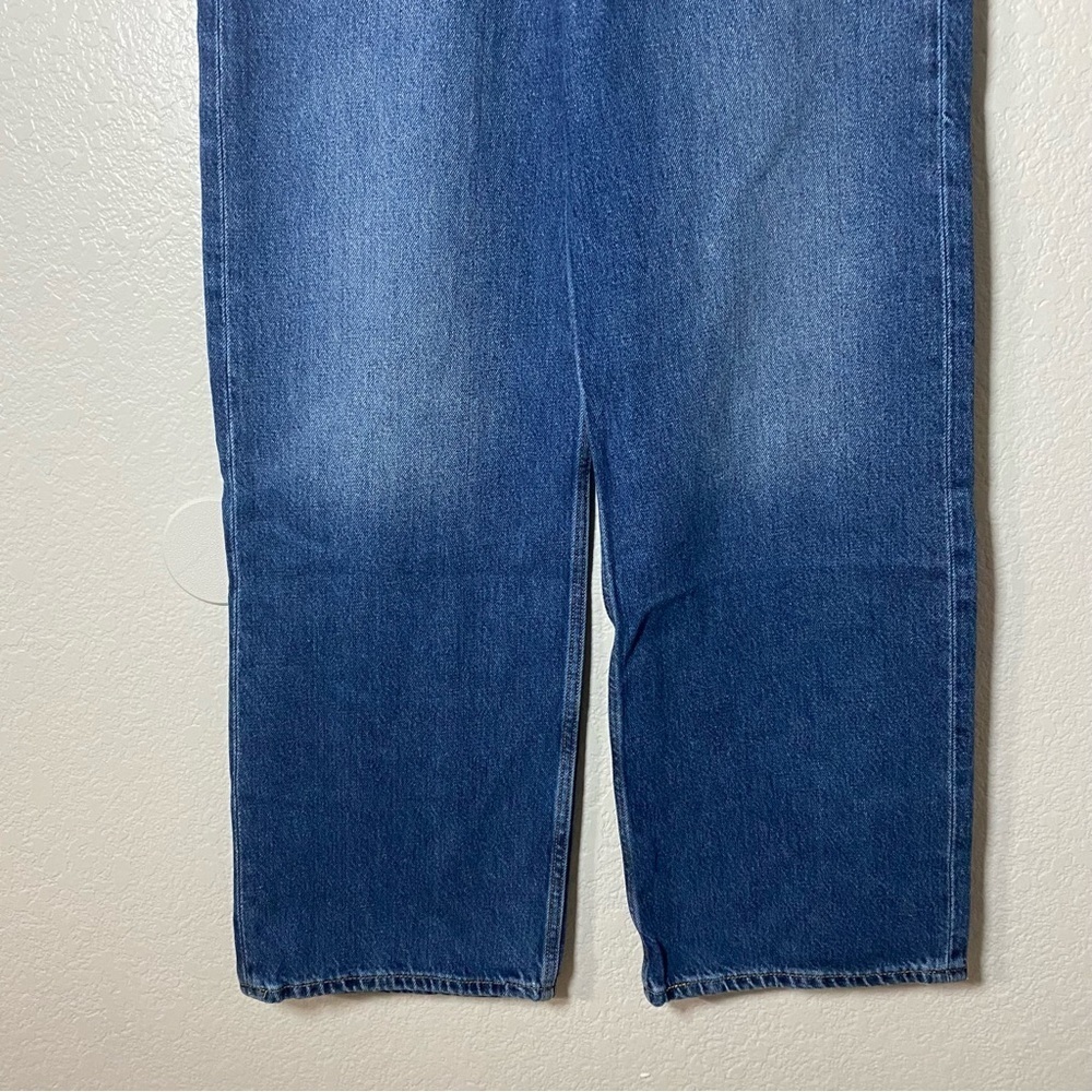 Levi’s High Loose Medium Dark Wash Jeans Wide Straight - Picture 9 of 9